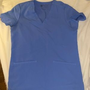 Figs Casma ceil blue top